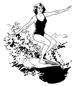 �\�D�E�����̊G���T���v�� �X�|�[�c3 Surfing