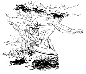 �\�D�E�����̊G���T���v�� �X�|�[�c3 Surfing