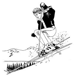 �\�D�E�����̊G���T���v�� �X�|�[�c3 Skiing