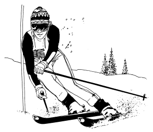 �\�D�E�����̊G���T���v�� �X�|�[�c3 Skiing