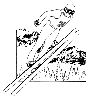 �\�D�E�����̊G���T���v�� �X�|�[�c3 Skiing