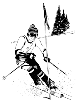 �\�D�E�����̊G���T���v�� �X�|�[�c3 Skiing