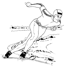 �\�D�E�����̊G���T���v�� �X�|�[�c3 Speed Skating