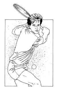 �\�D�E�����̊G���T���v�� �X�|�[�c3 Tennis