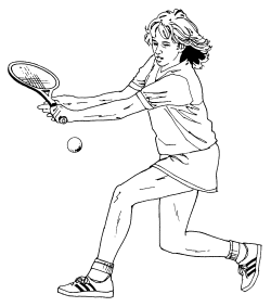 �\�D�E�����̊G���T���v�� �X�|�[�c3 Tennis