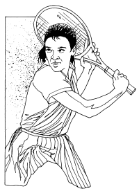 �\�D�E�����̊G���T���v�� �X�|�[�c3 Tennis